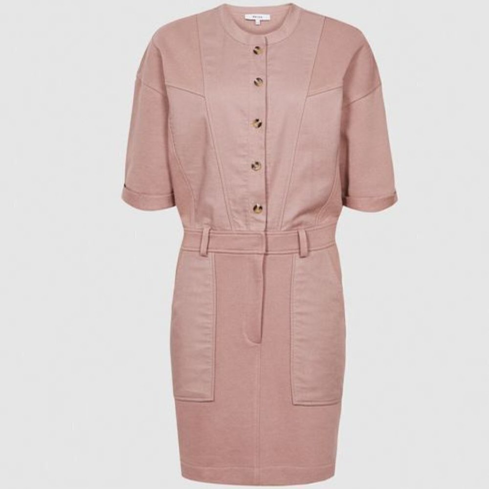 Reiss BNWOT womens "emlyn" sweatshirt dress panel detail - Picture 14 of 14